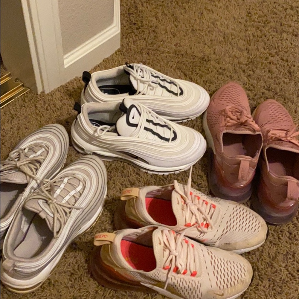 Nike air max 270s and 97s